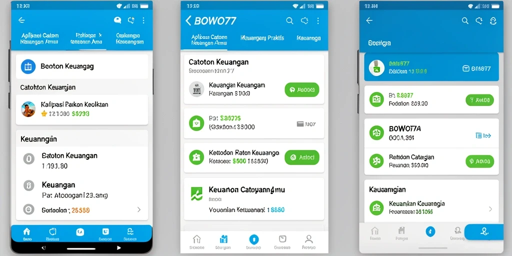Tampilan antarmuka BOWO77 yang user-friendly untuk Catatan Keuangan.
