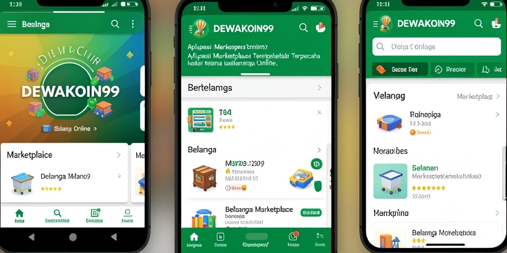 Tampilan antarmuka DEWAKOIN99 yang intuitif dan menarik untuk berbelanja.