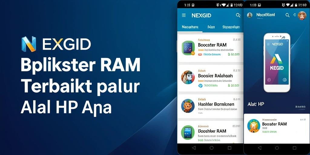 Antarmuka aplikasi <strong>NEXGID</strong> yang intuitif dan mudah digunakan untuk mengoptimalkan RAM.