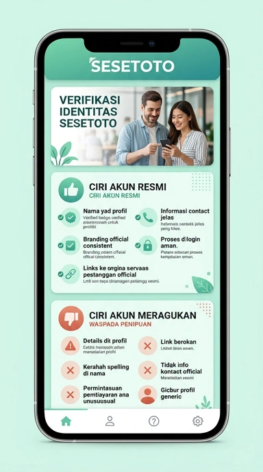Tampilan kanal resmi sesetoto